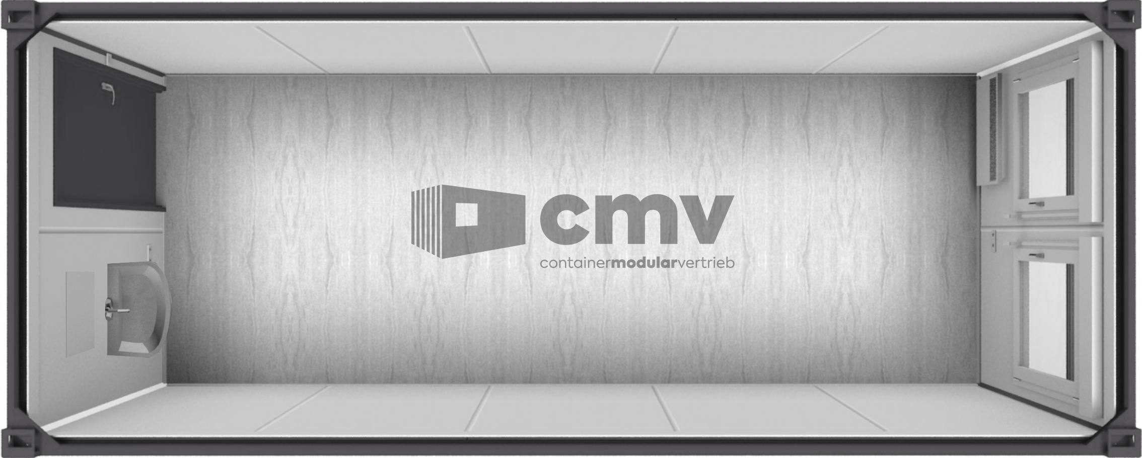 Containermodul 20 ft. - mit Handwaschbecken