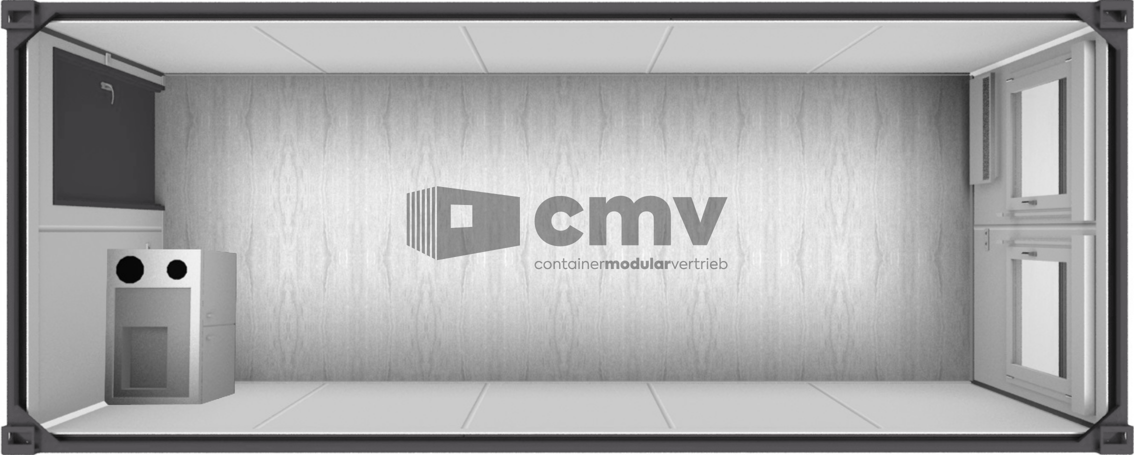 Containermodul 20 ft. - mit Kleinküche