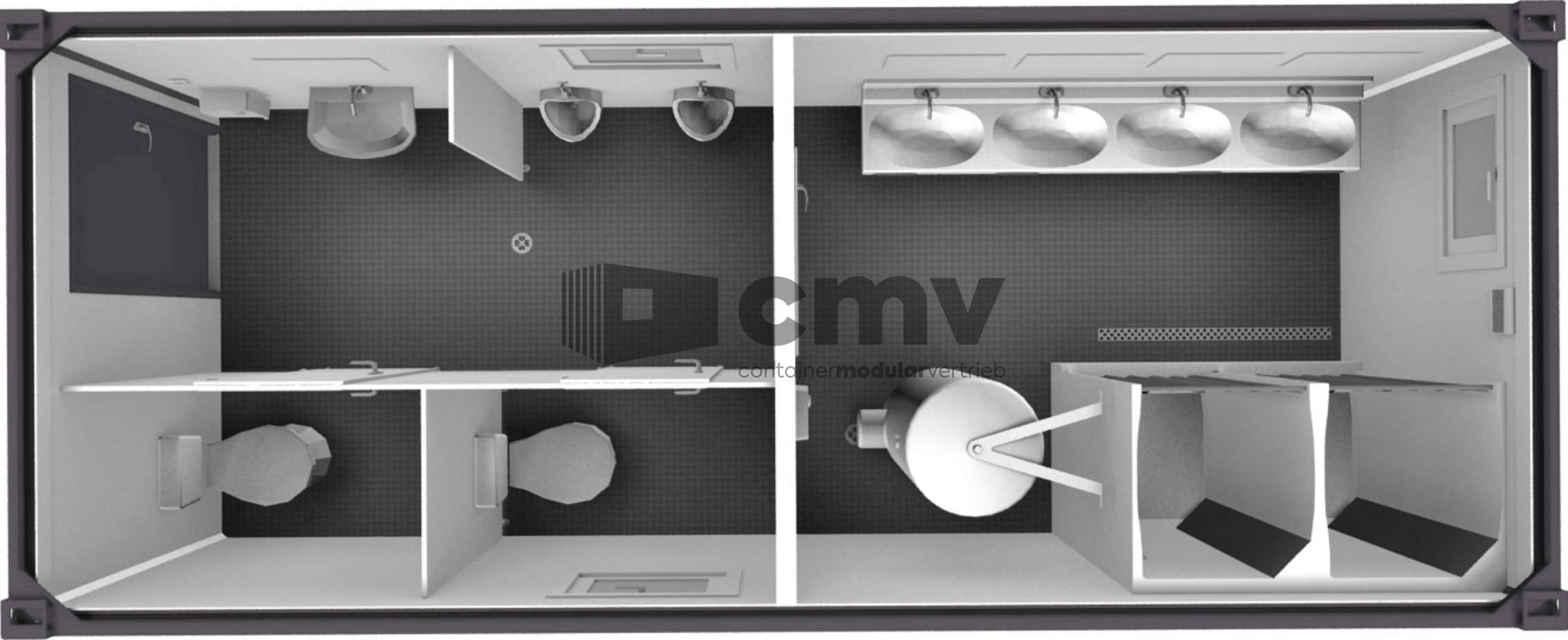 Sanitärcontainer 20ft