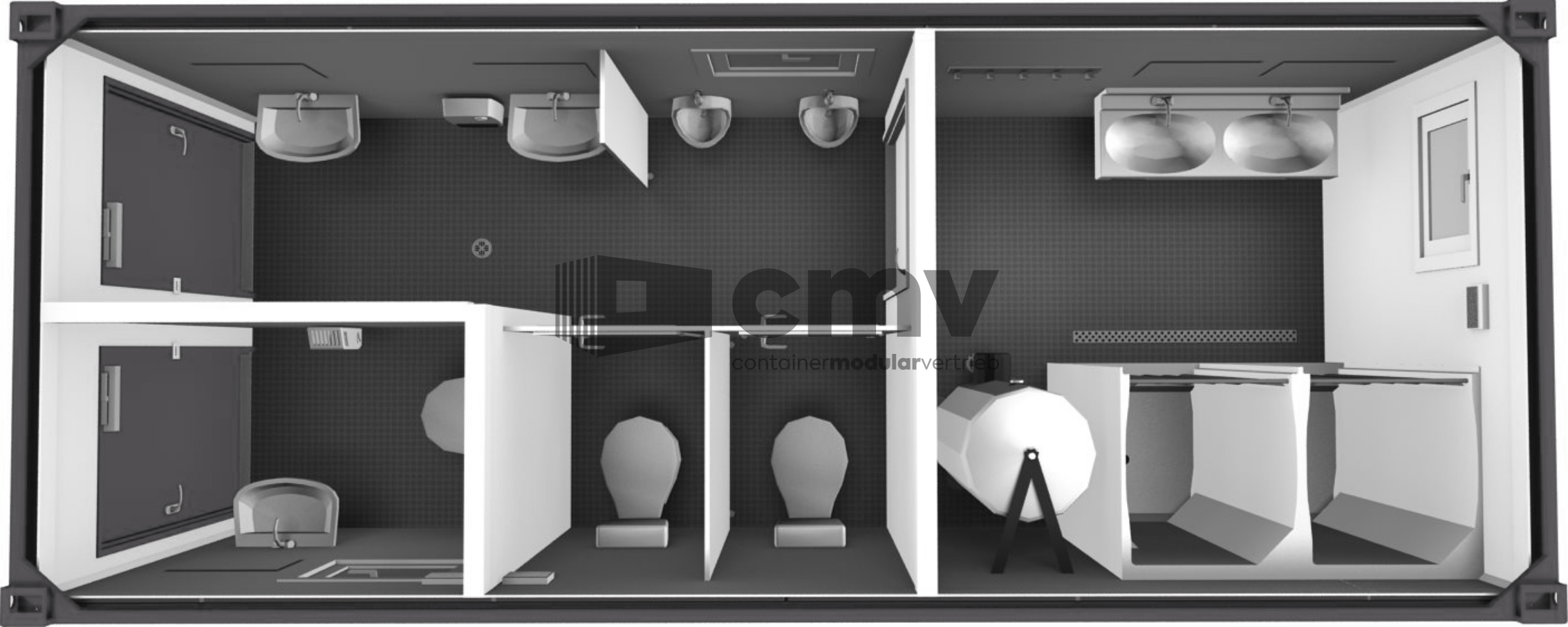 Sanitärcontainer 20ft