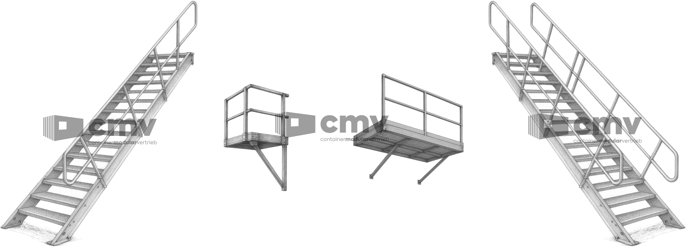 Treppen und Podeste